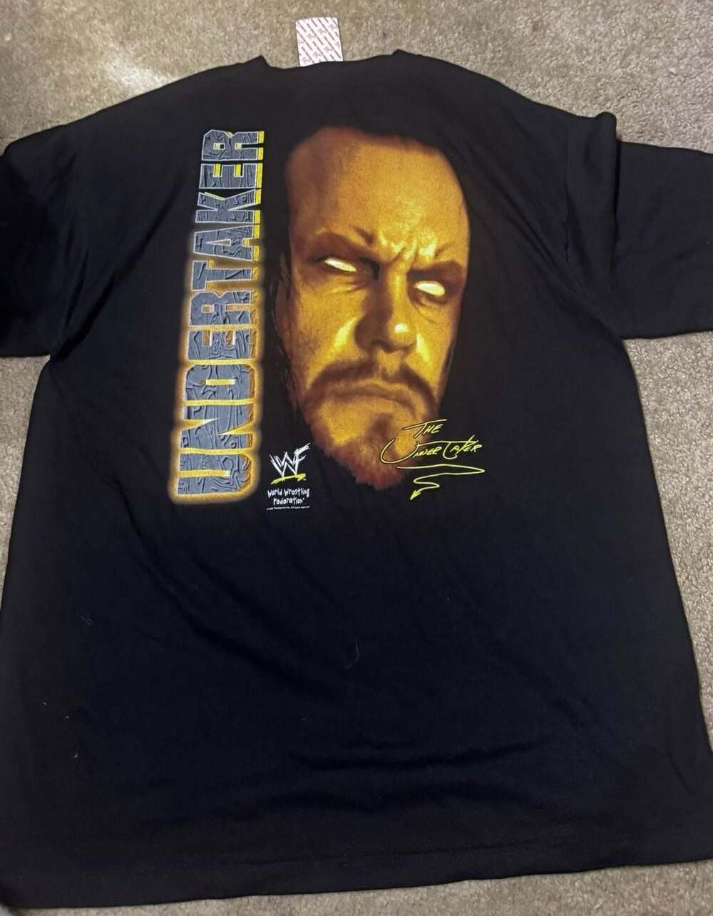 Vintage 1998 WWF Undertaker Rest In Peace X-Large Black T-Shirt NEW WITH TAGS